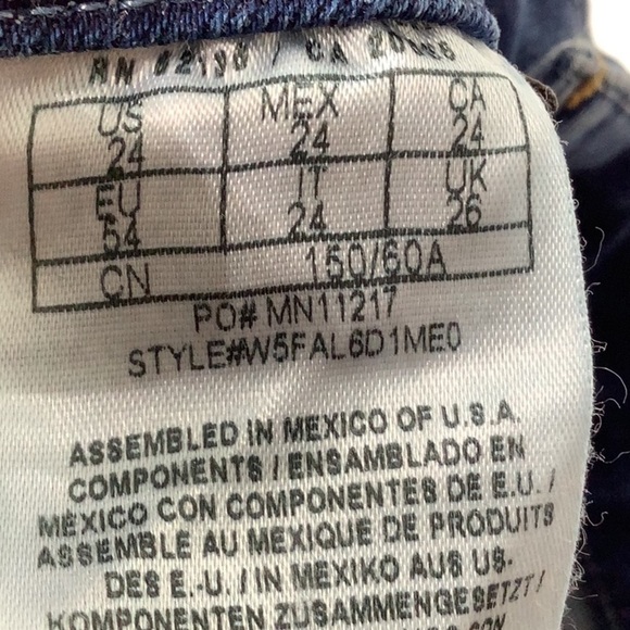 GUESS NWT - Sz 24 - invasion wash high low denim longette skirt distressed - Picture 11 of 13